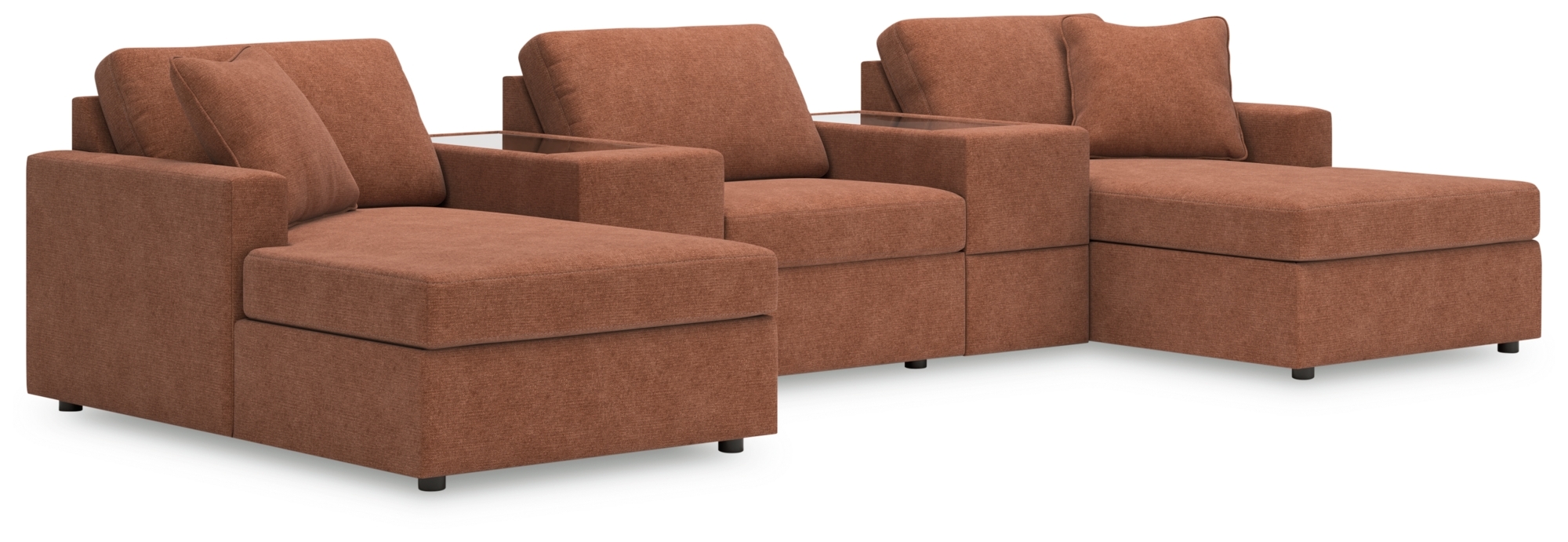 5-Piece Pit Sectional w/ Consoles