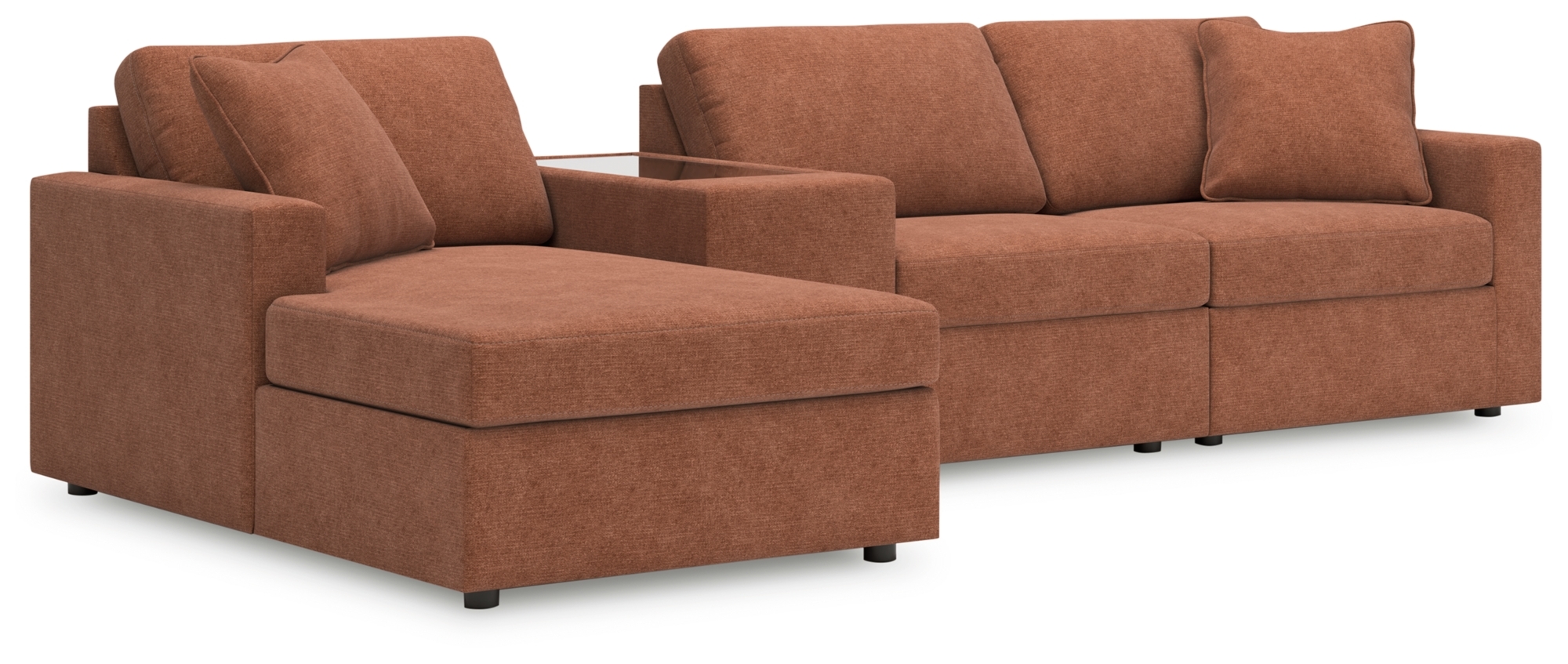 4-Piece Sectional With Chaise