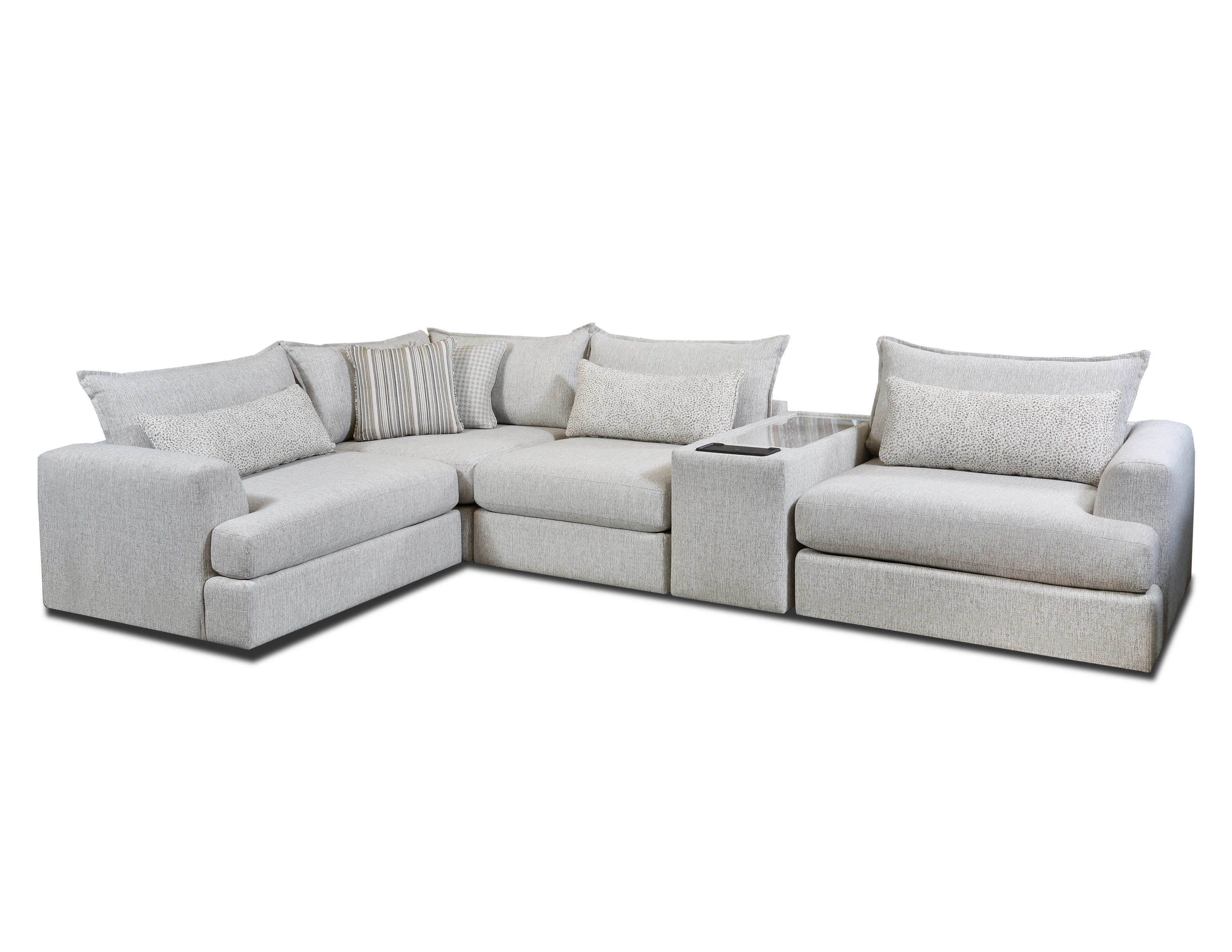 5-Piece Sectional with Console