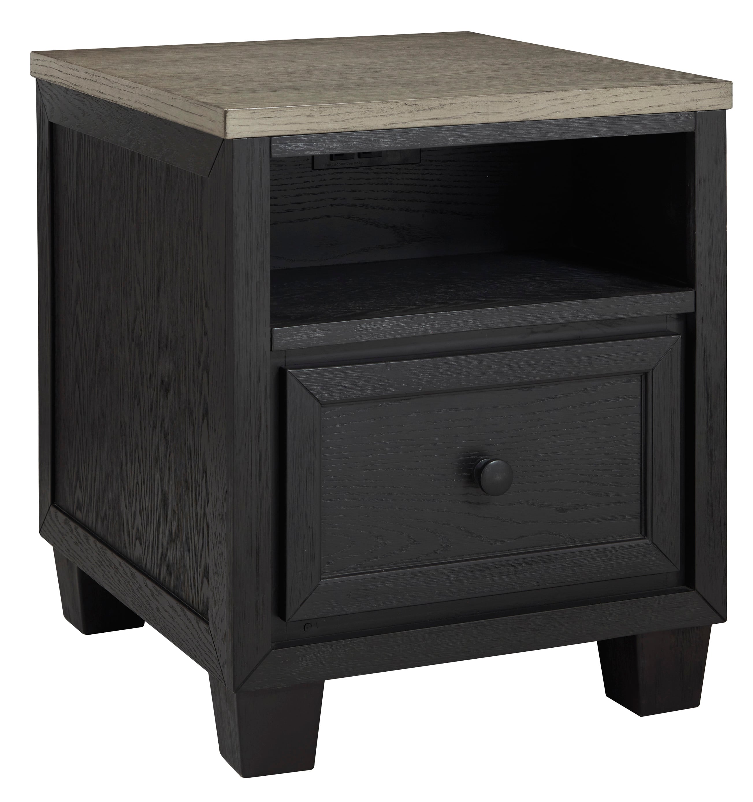 Signature Design by Ashley Foyland Contemporary TwoTone End Table with