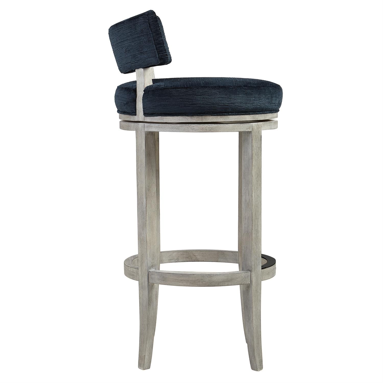 Bernhardt Interiors 301582W Hirsch WireBrushed Fabric Bar Stool