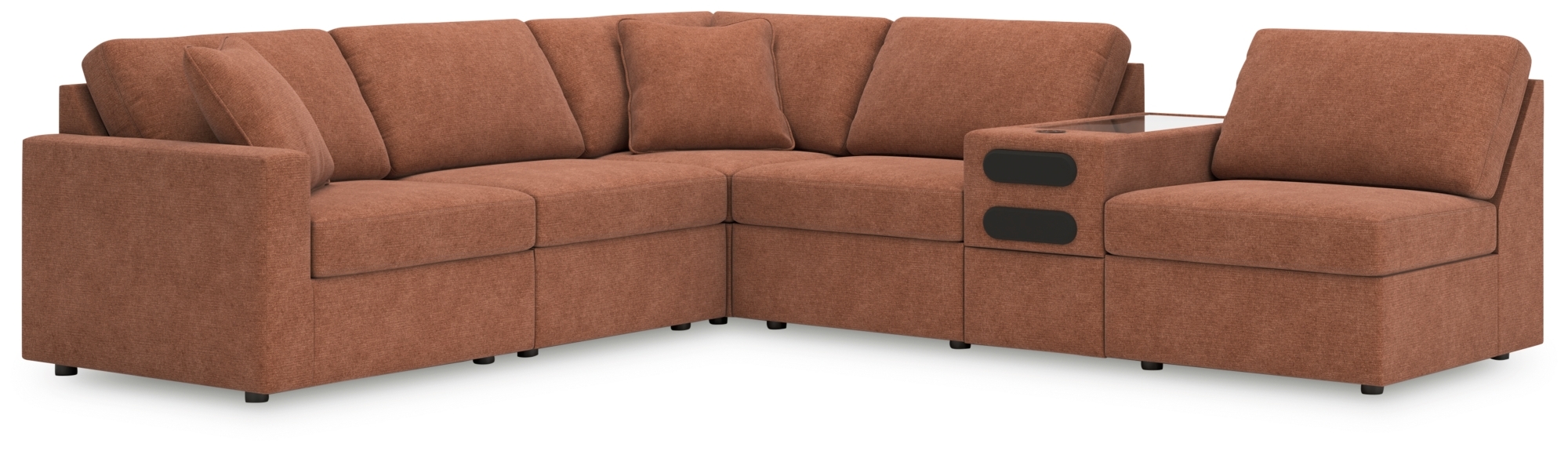 6-Piece Sectional With Audio Console