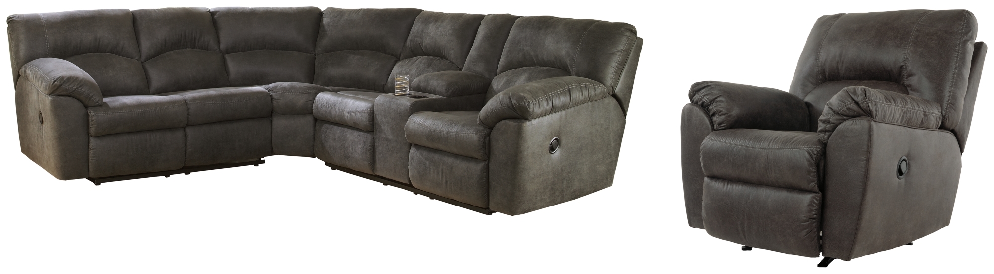2-Piece Sectional With Recliner