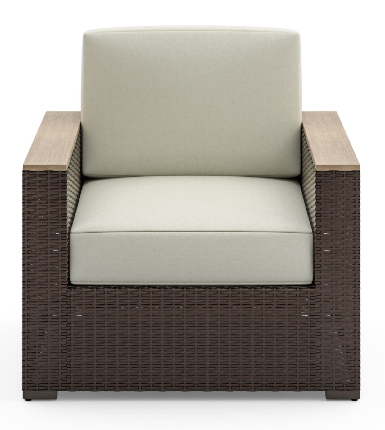homestyles Palm Springs Contemporary Outdoor Arm Chair with Solid