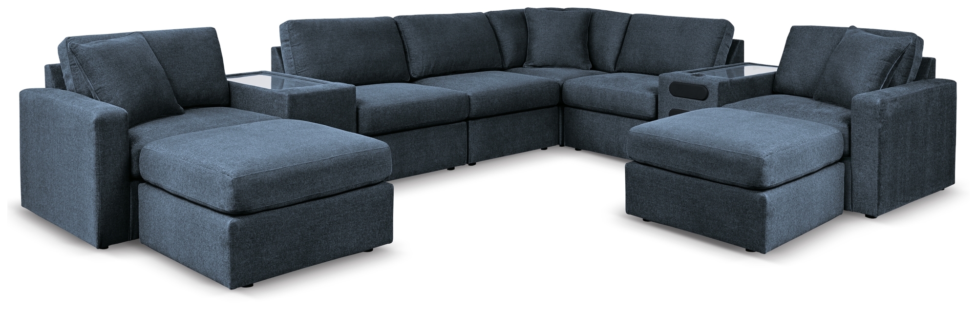 8-Piece Sectional And 2 Ottomans
