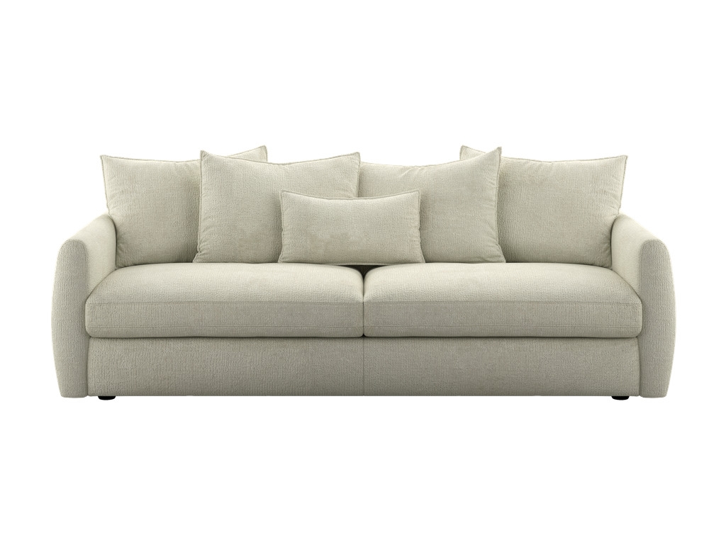 Modern Plush Loose-Pillow Daybed Sofa