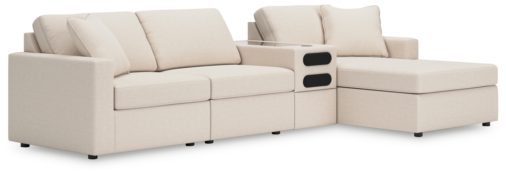 4-Piece Sectional With Chaise