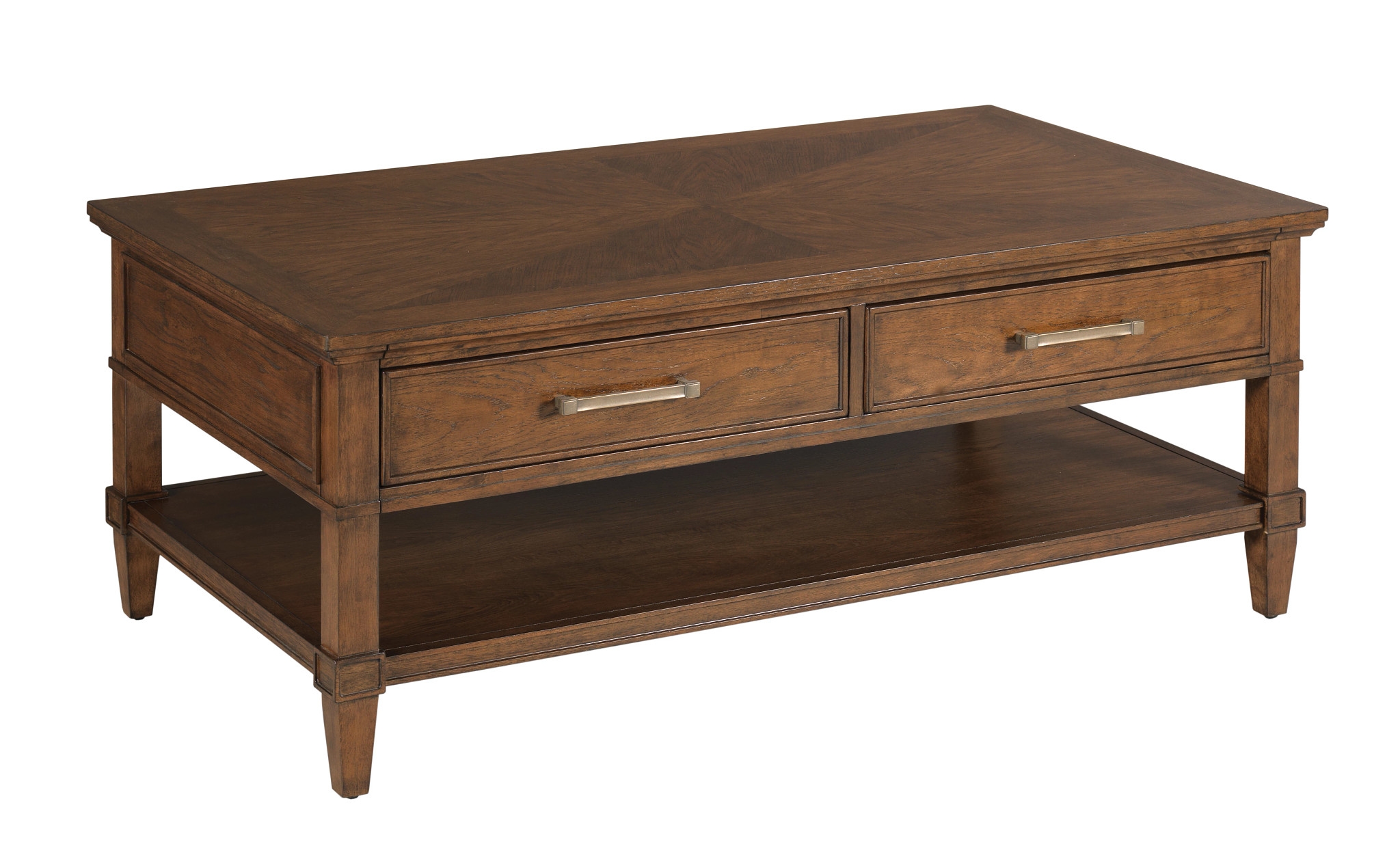 2-Drawer Coffee Table with Casters