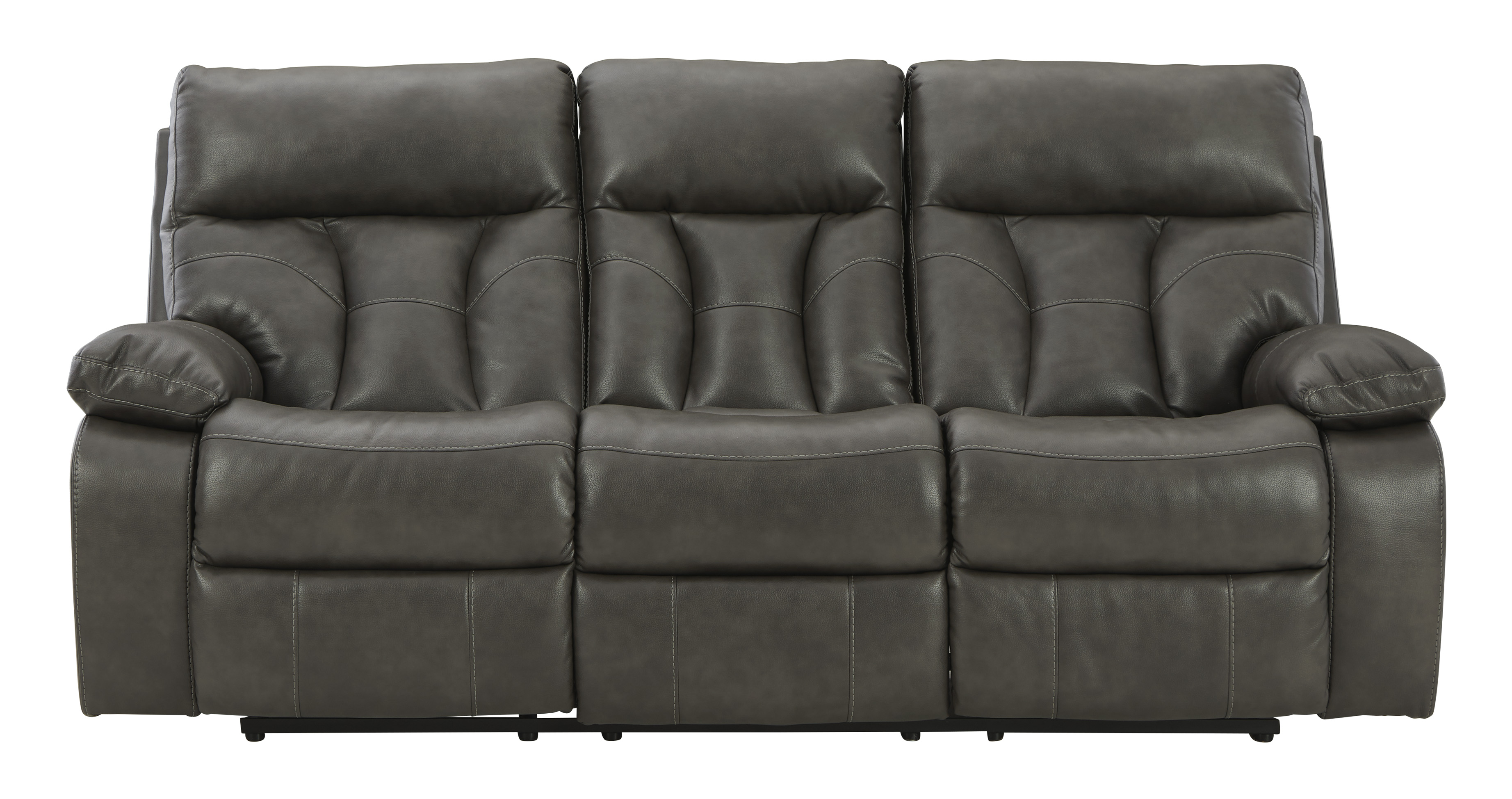 Signature Design by Ashley Willamen Faux Leather Reclining Sofa w/ Drop
