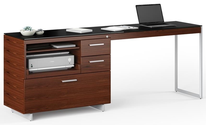 Pedestal Desk w/Multifunction Cabinet