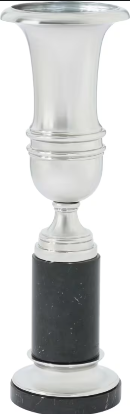 Nickel Plated Decorative Urn