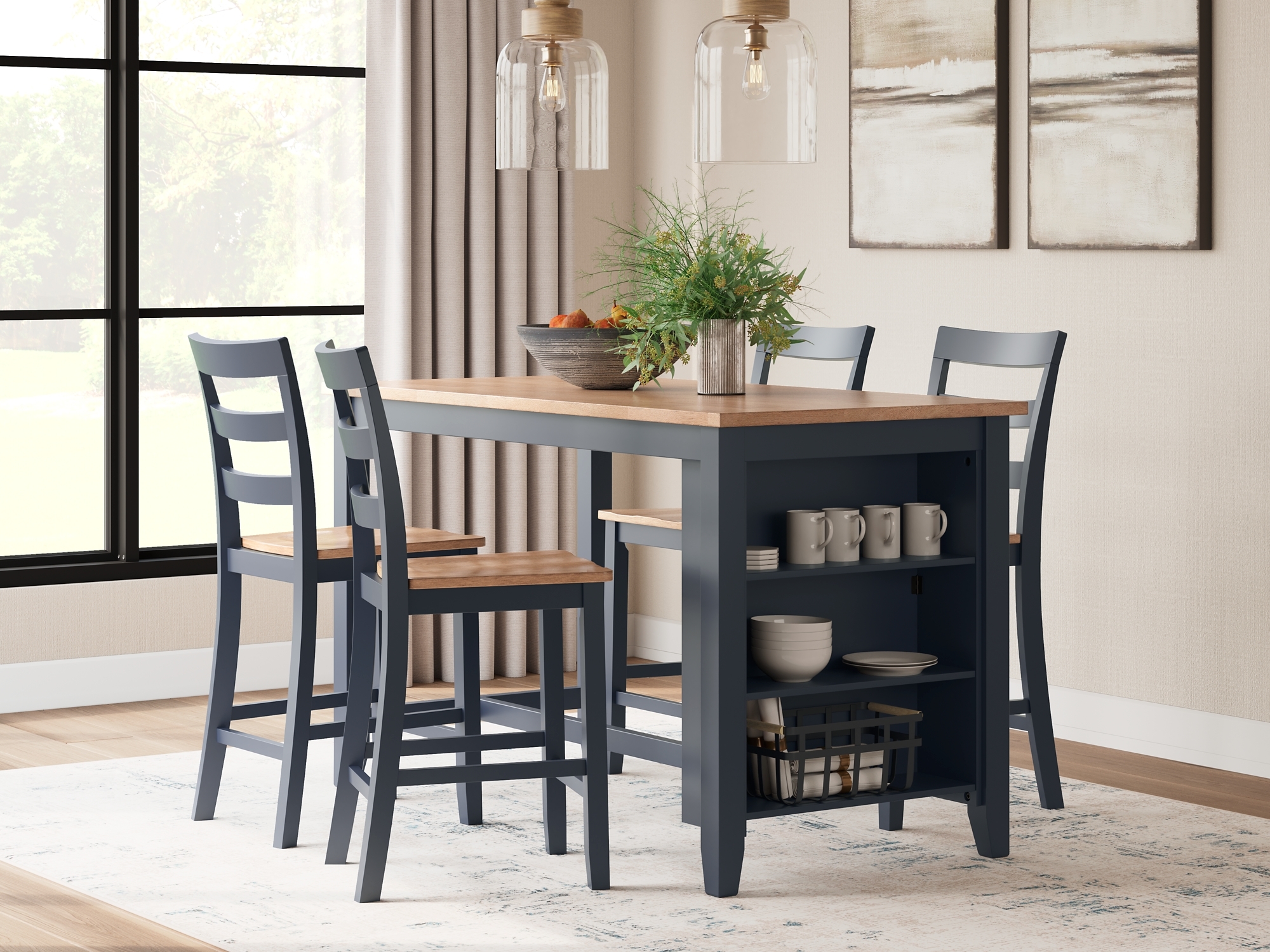 5-Piece Counter Height Dining Table
