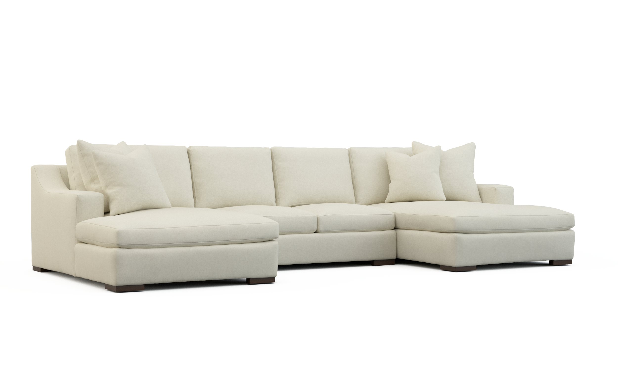 3-Piece Sectional with Chaises