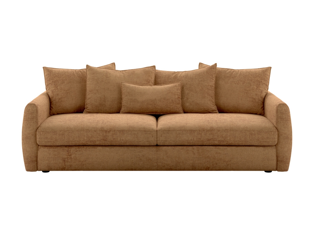 Modern Plush Loose-Pillow Daybed Sofa
