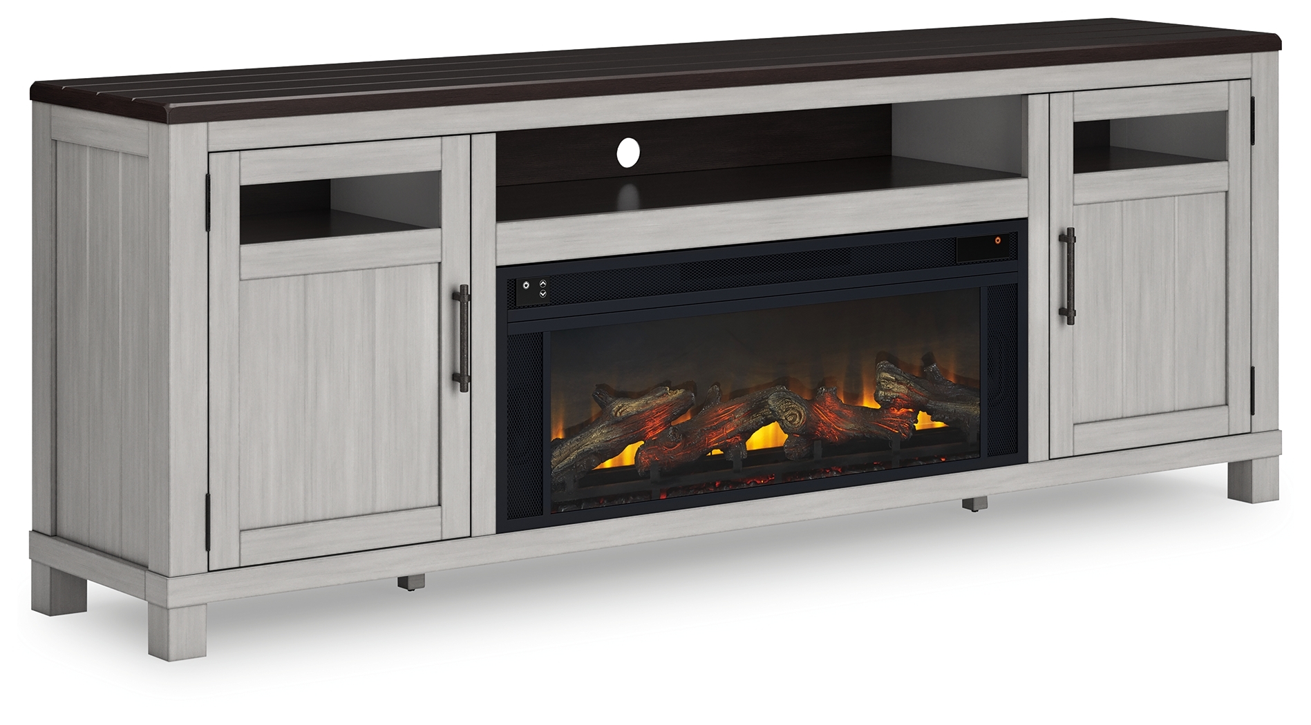 88" TV Stand With Electric Fireplace