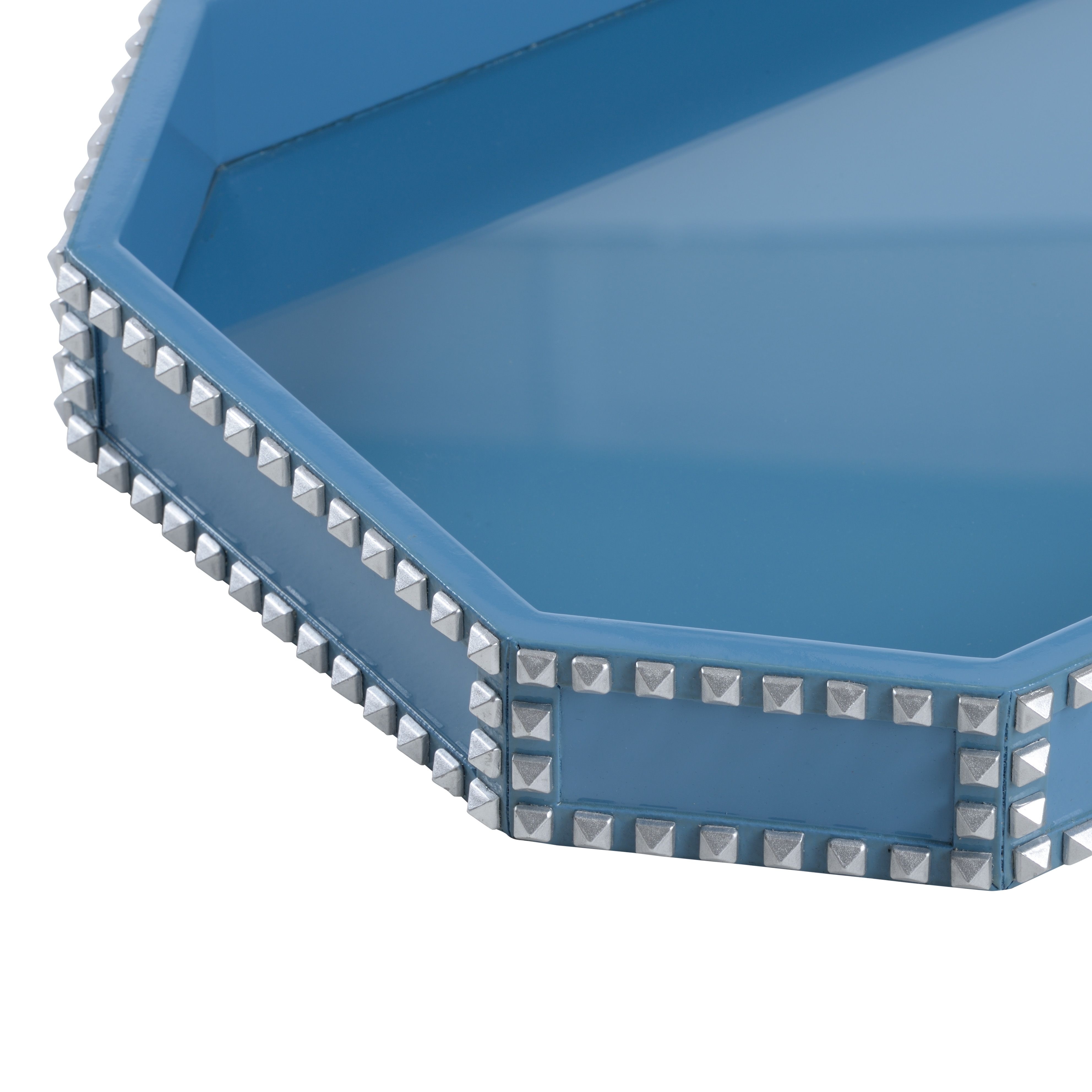 Chic Studded Tray - Blue