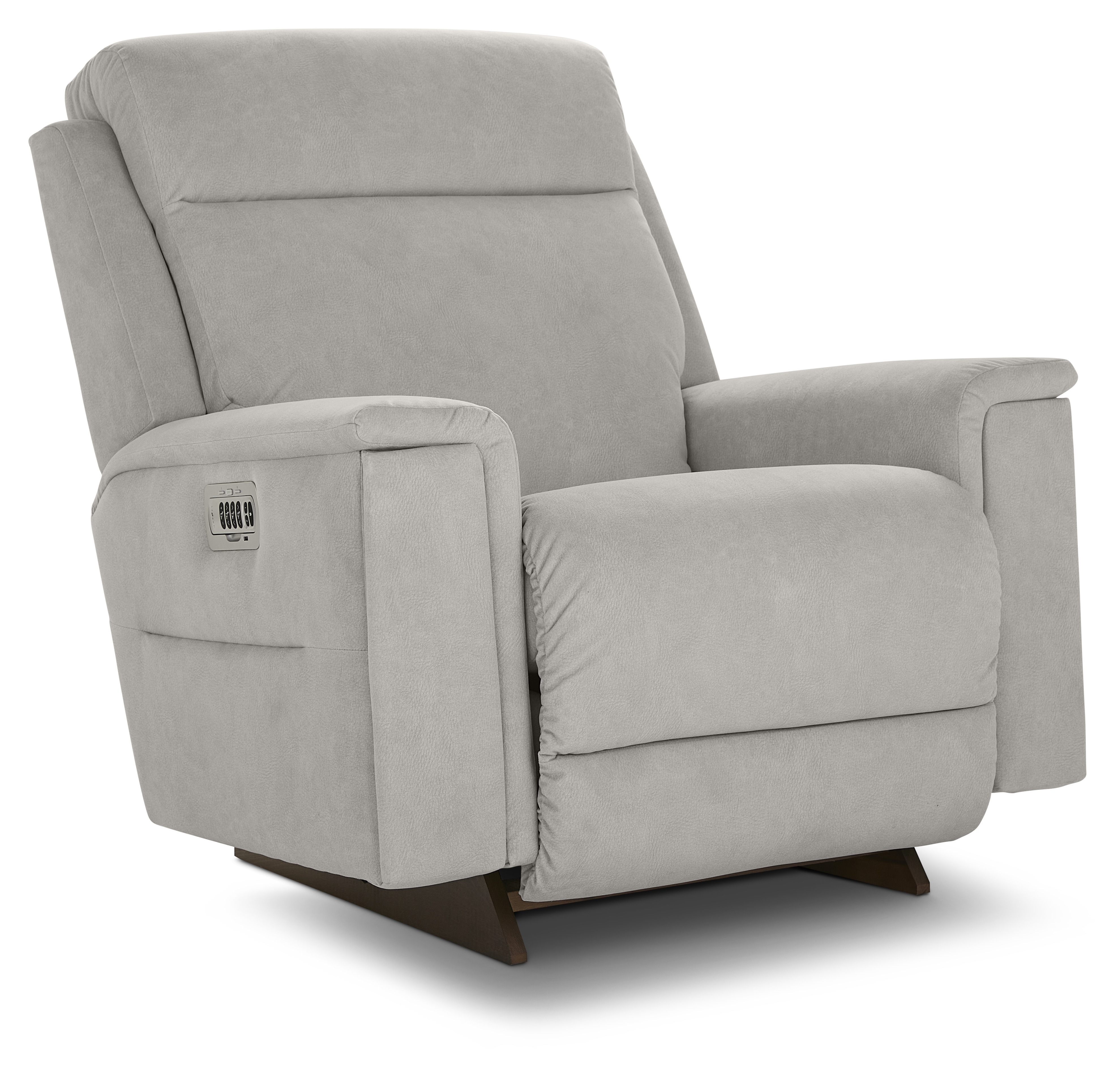 Casual Power Rocking Recliner w/HR & Lumbar