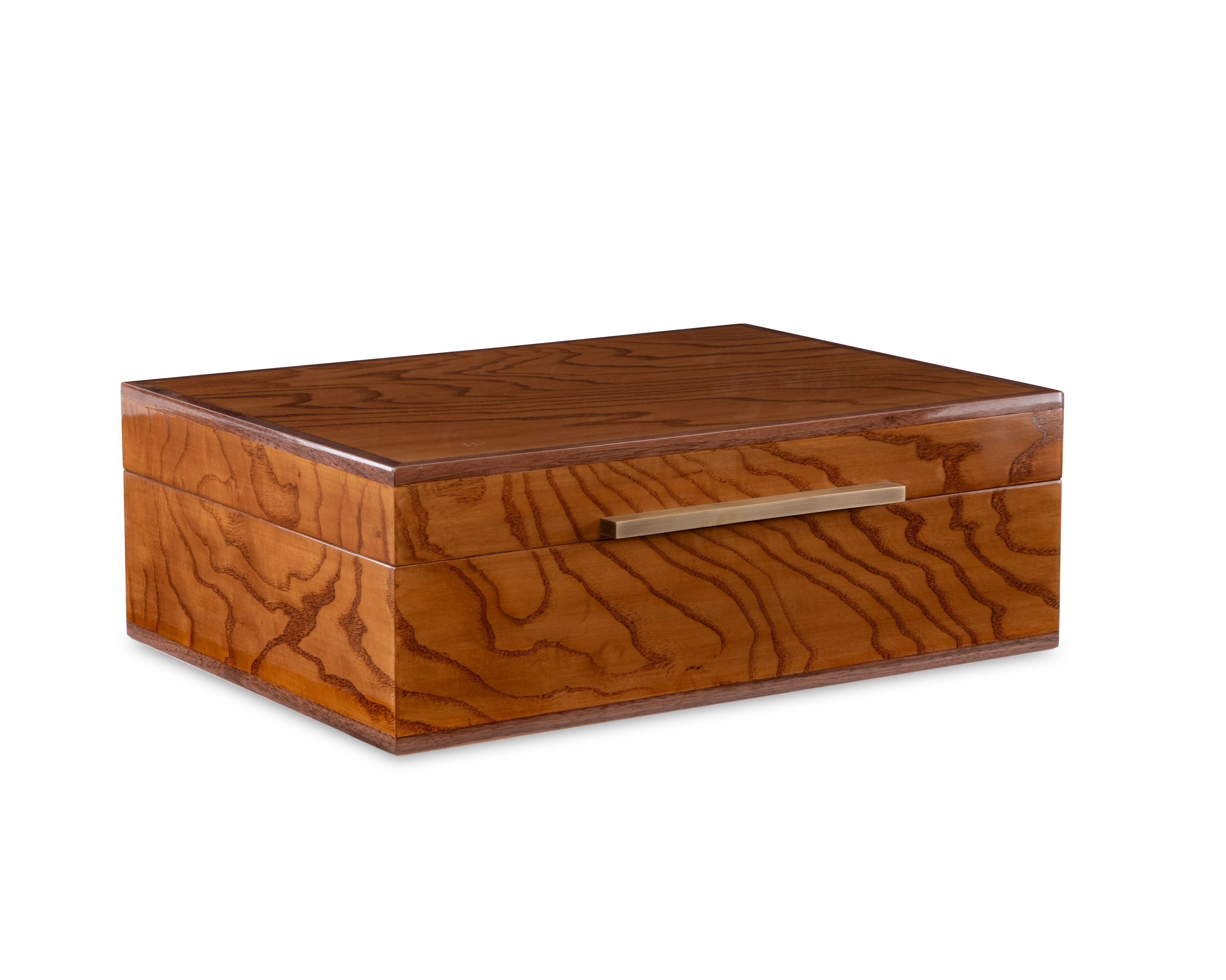 Walnut And Brass Box