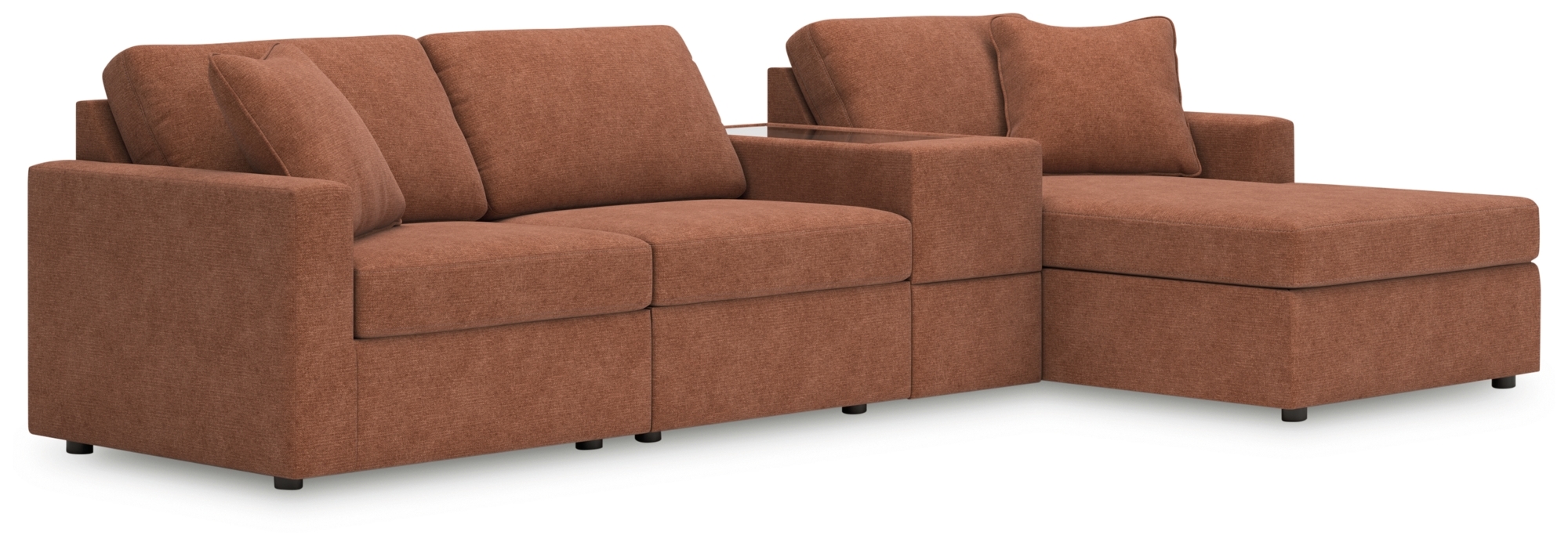 4-Piece Sectional With Chaise