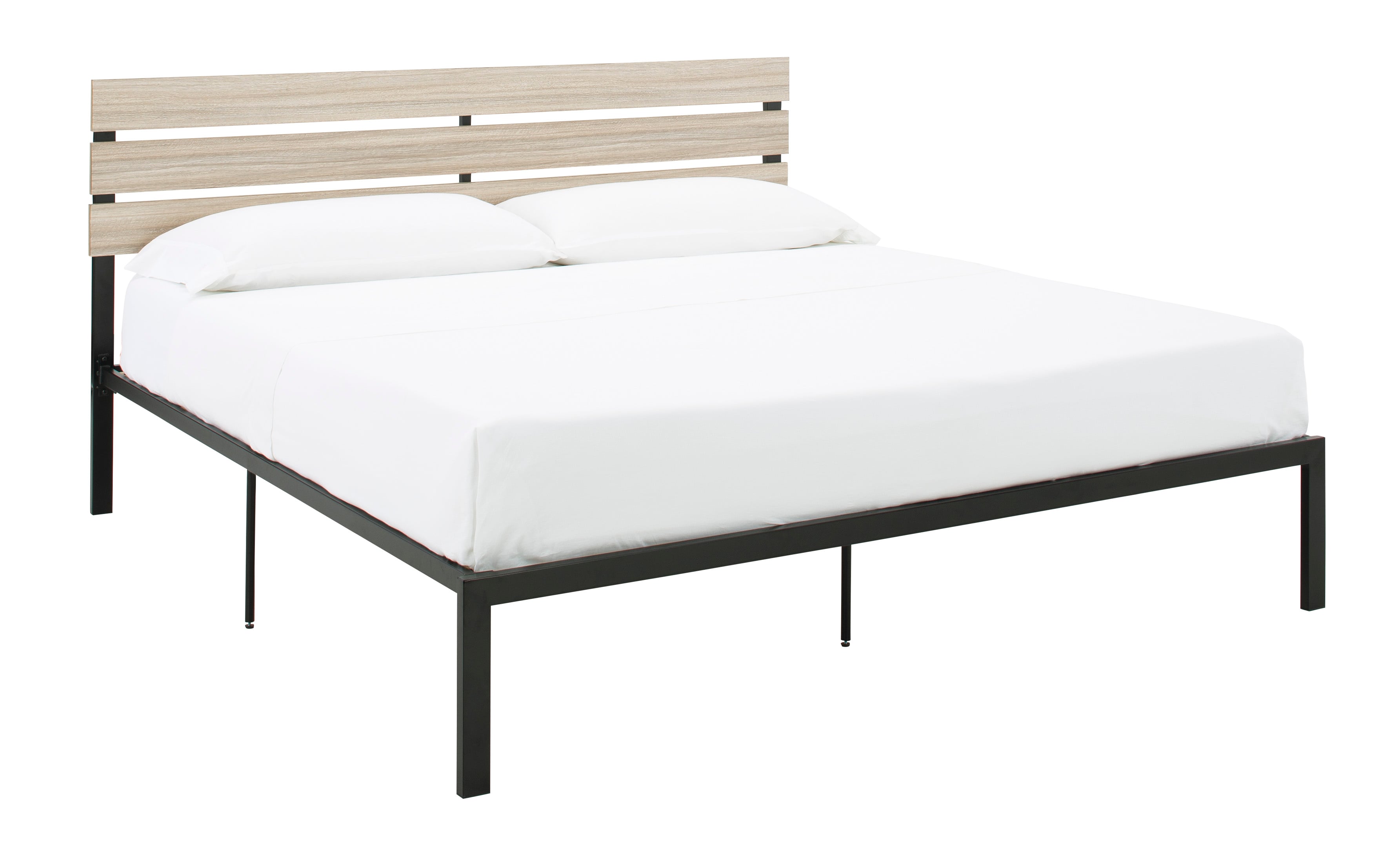 Waylowe King Platform Bed Sadler's Home Furnishings Bed Headboard
