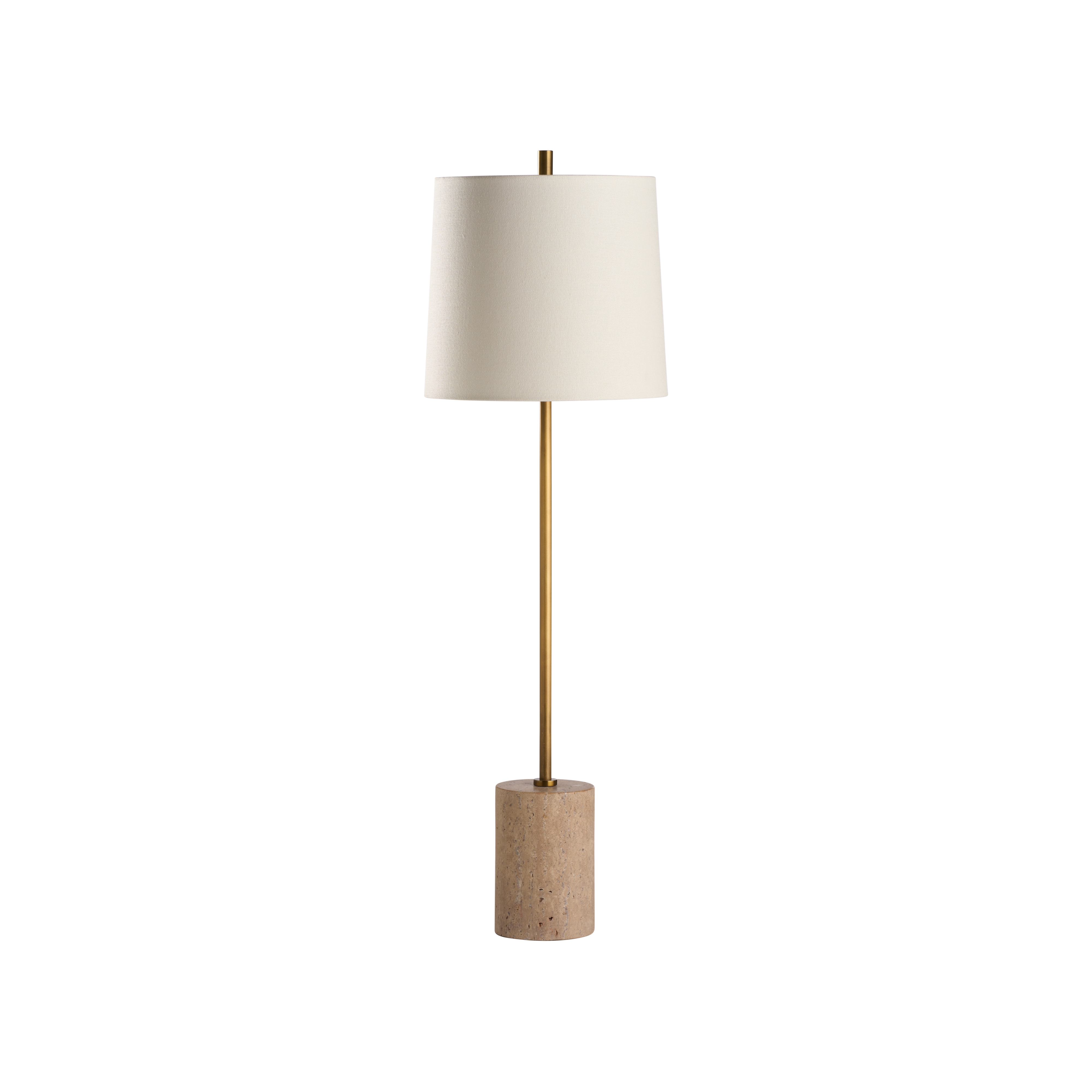 Lambeth Table Lamp-Travertine