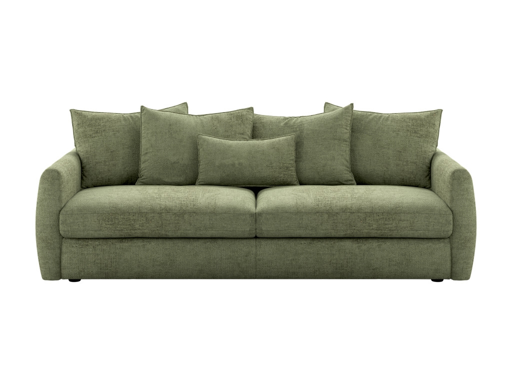 Modern Plush Loose-Pillow Daybed Sofa