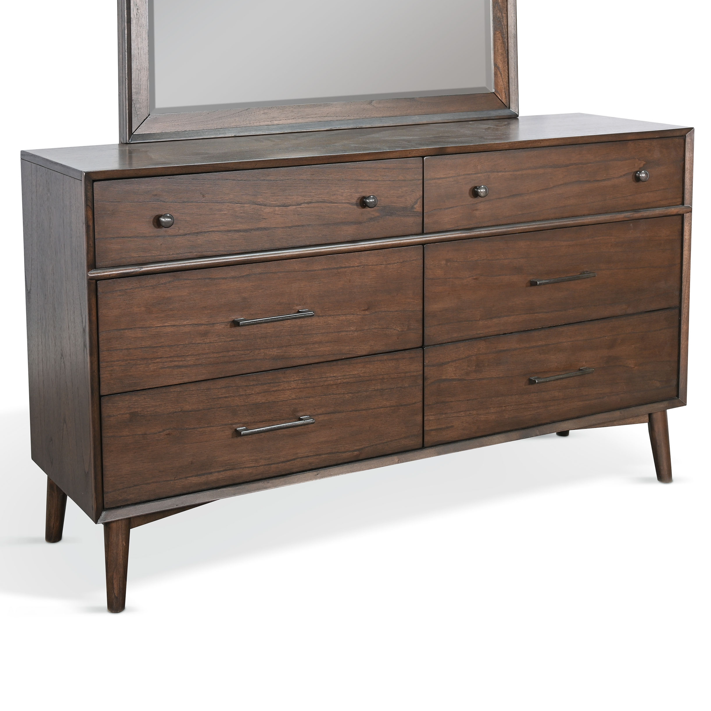 princess polly baby blue dress Sunny Designs American Modern 2336WL-D2 Mid-Century Modern 6-Drawer Dresser  | Wayside Furniture & Mattress