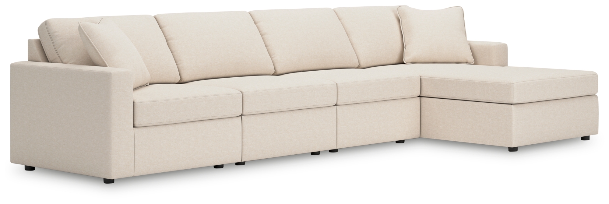 4-Piece Sectional With Chaise