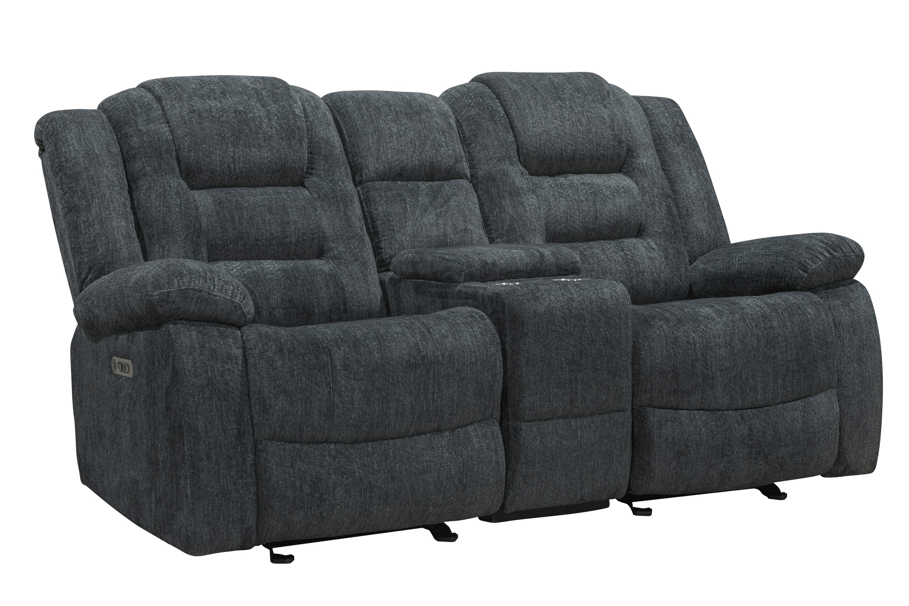 Loveseat Manual Glider with console