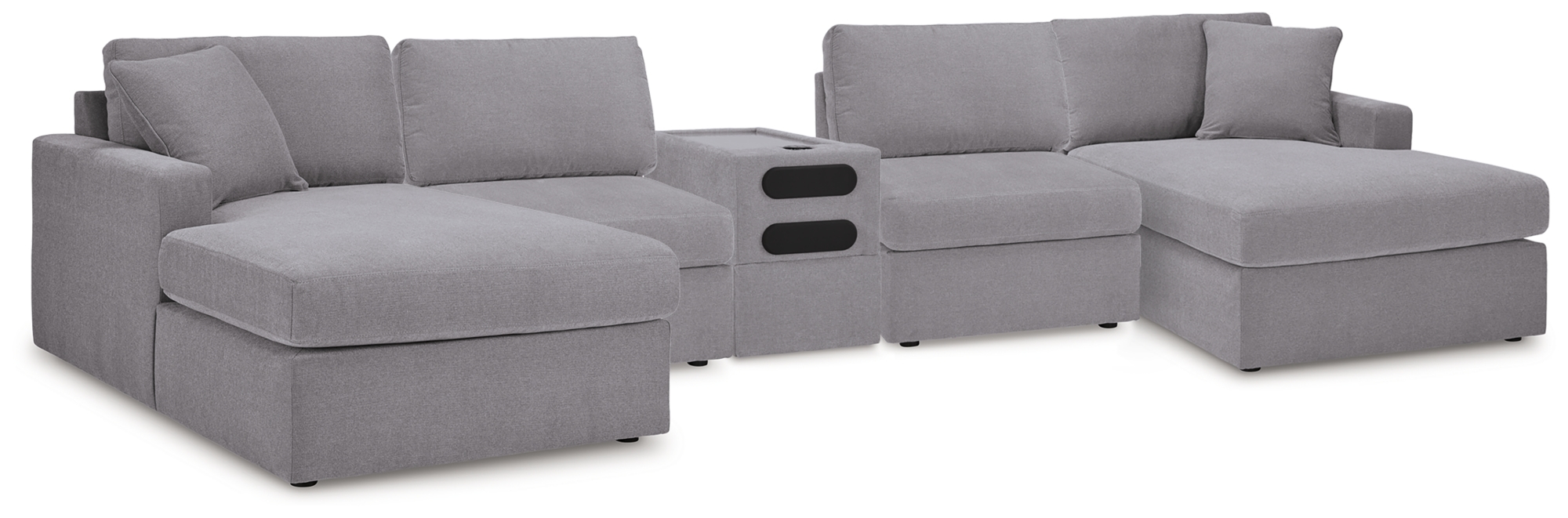 5 Piece Sectional With Audio Console
