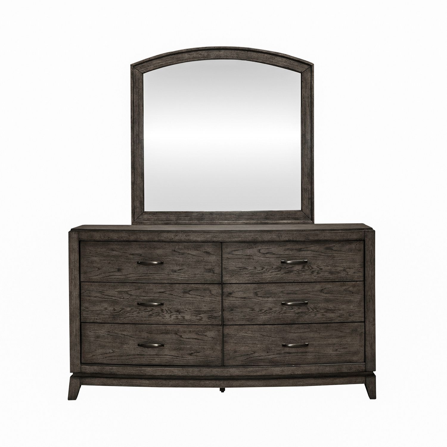 6-Drawer Dresser and Arched Mirror