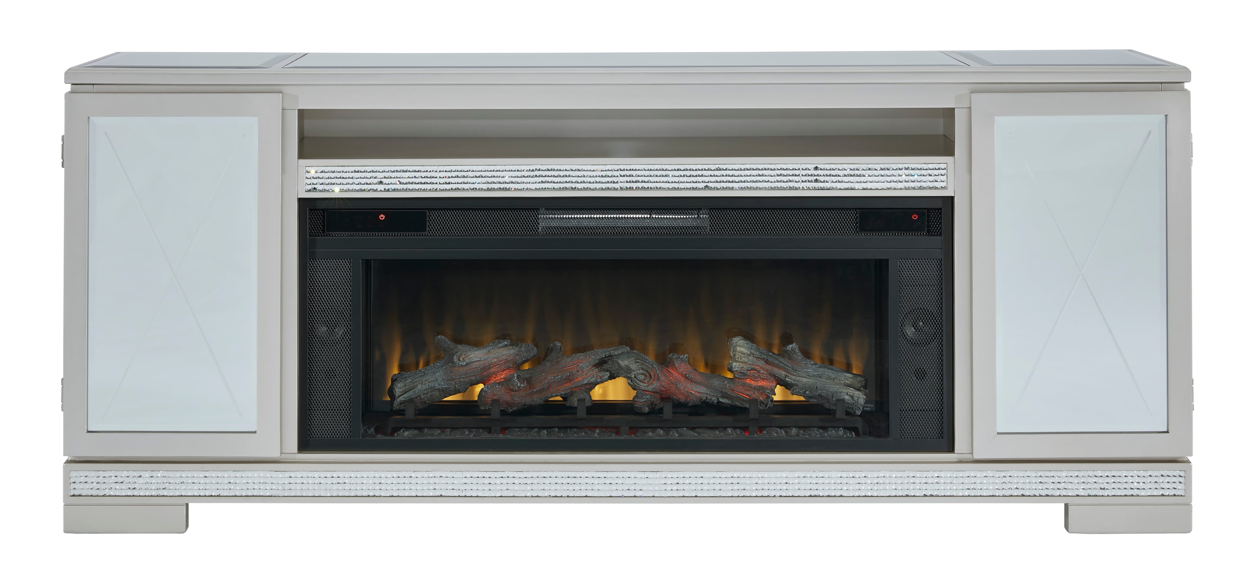 Signature Design by Ashley Flamory Glam 72" TV Stand with Electric