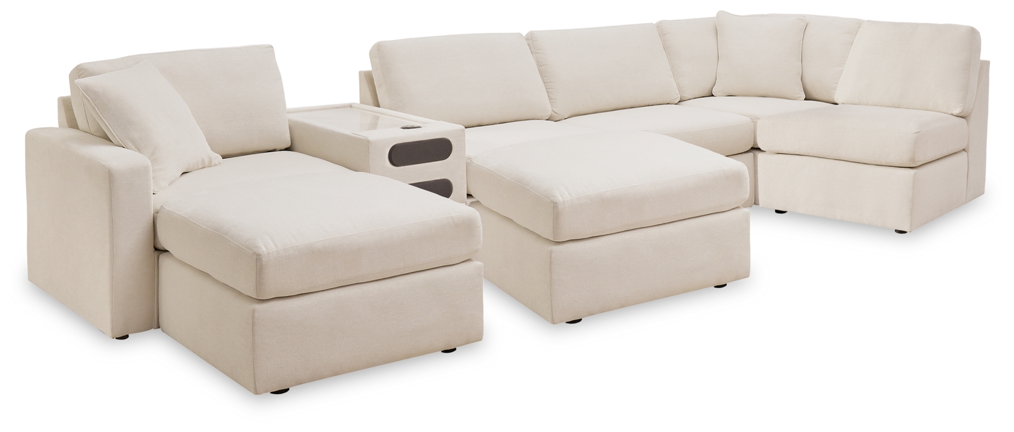 6-Piece Sectional And 2 Ottomans