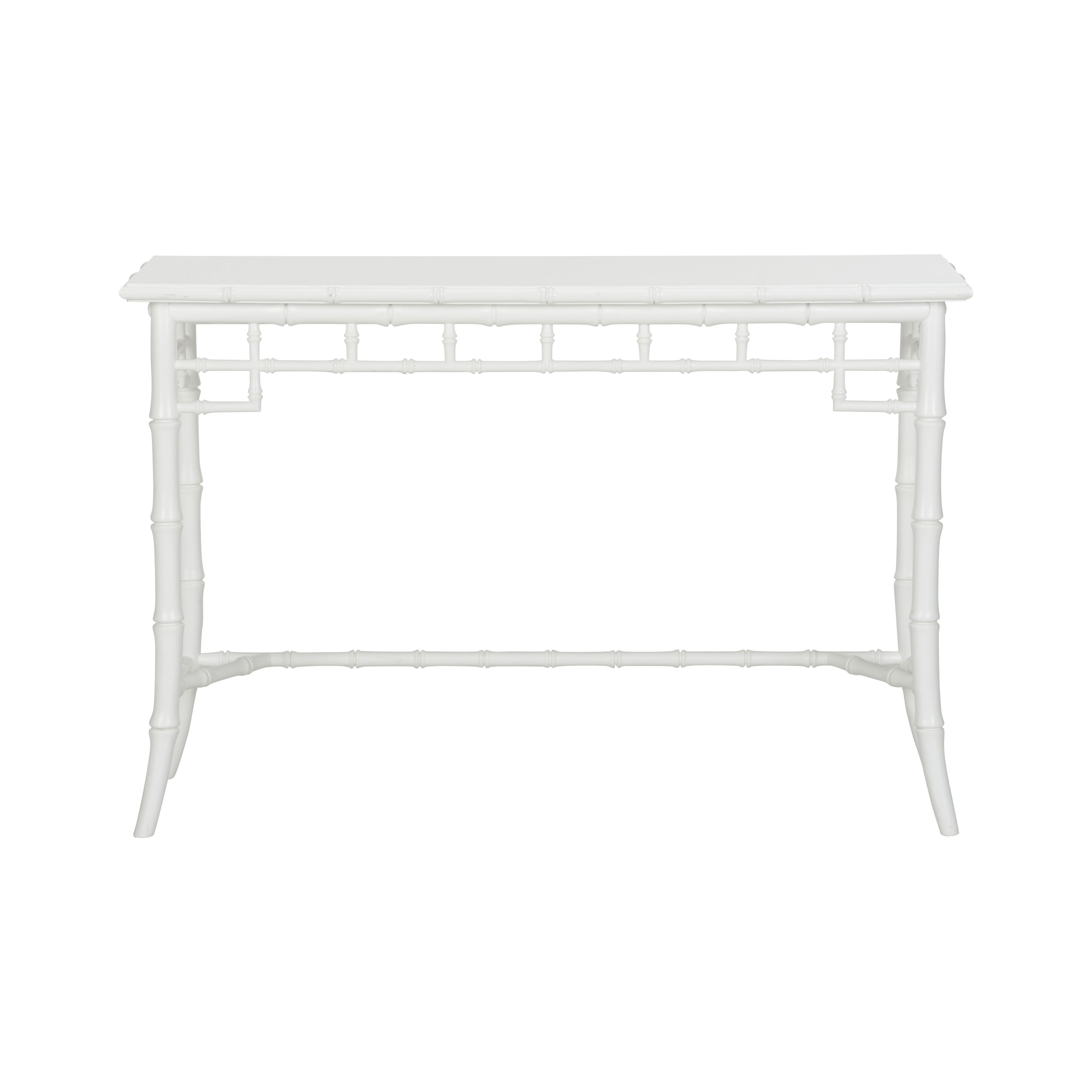 Bamboo Console - White