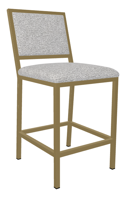 Non-Swivel w/ Back Counter Stool