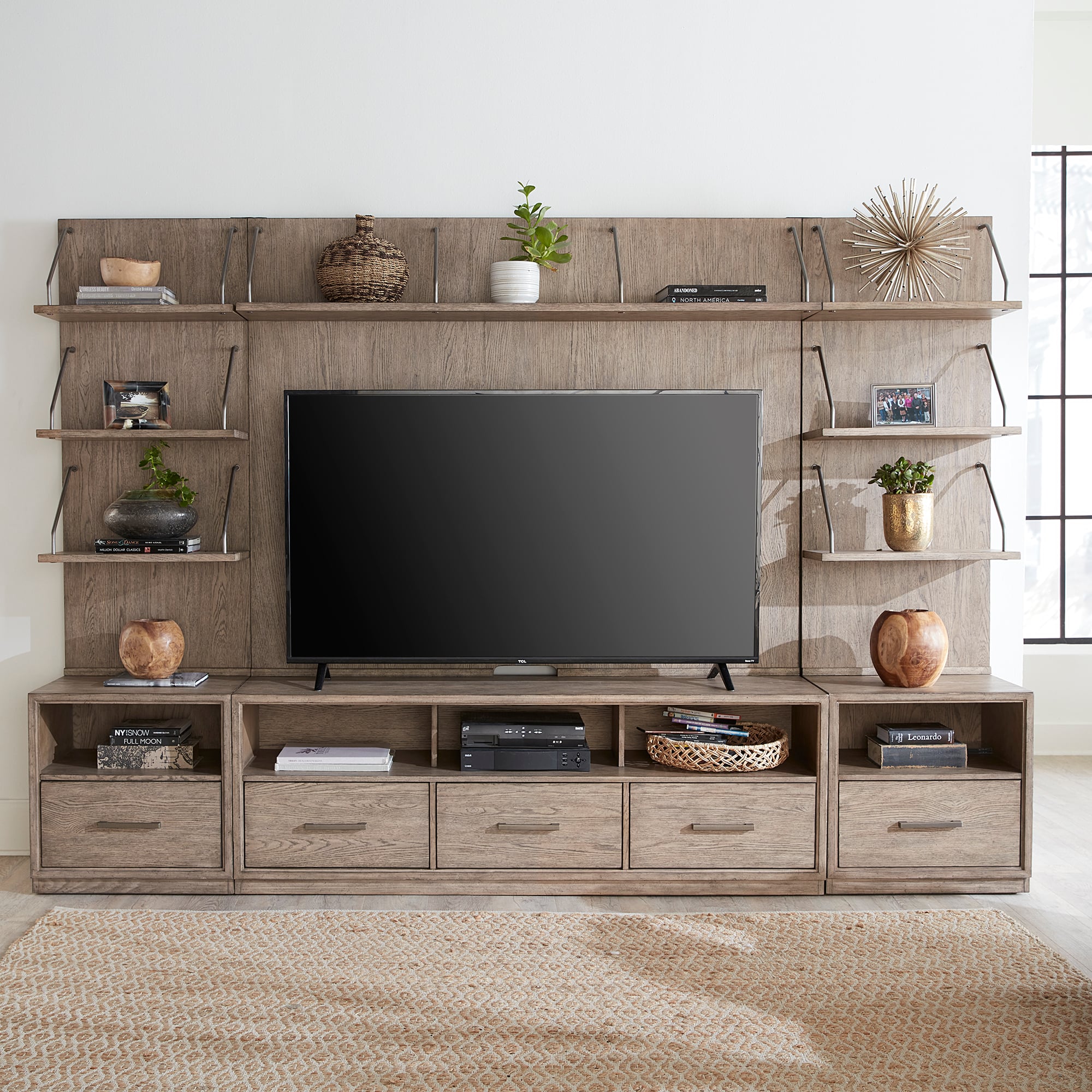 Liberty Furniture City Scape Entertainment Center with Piers Wayside