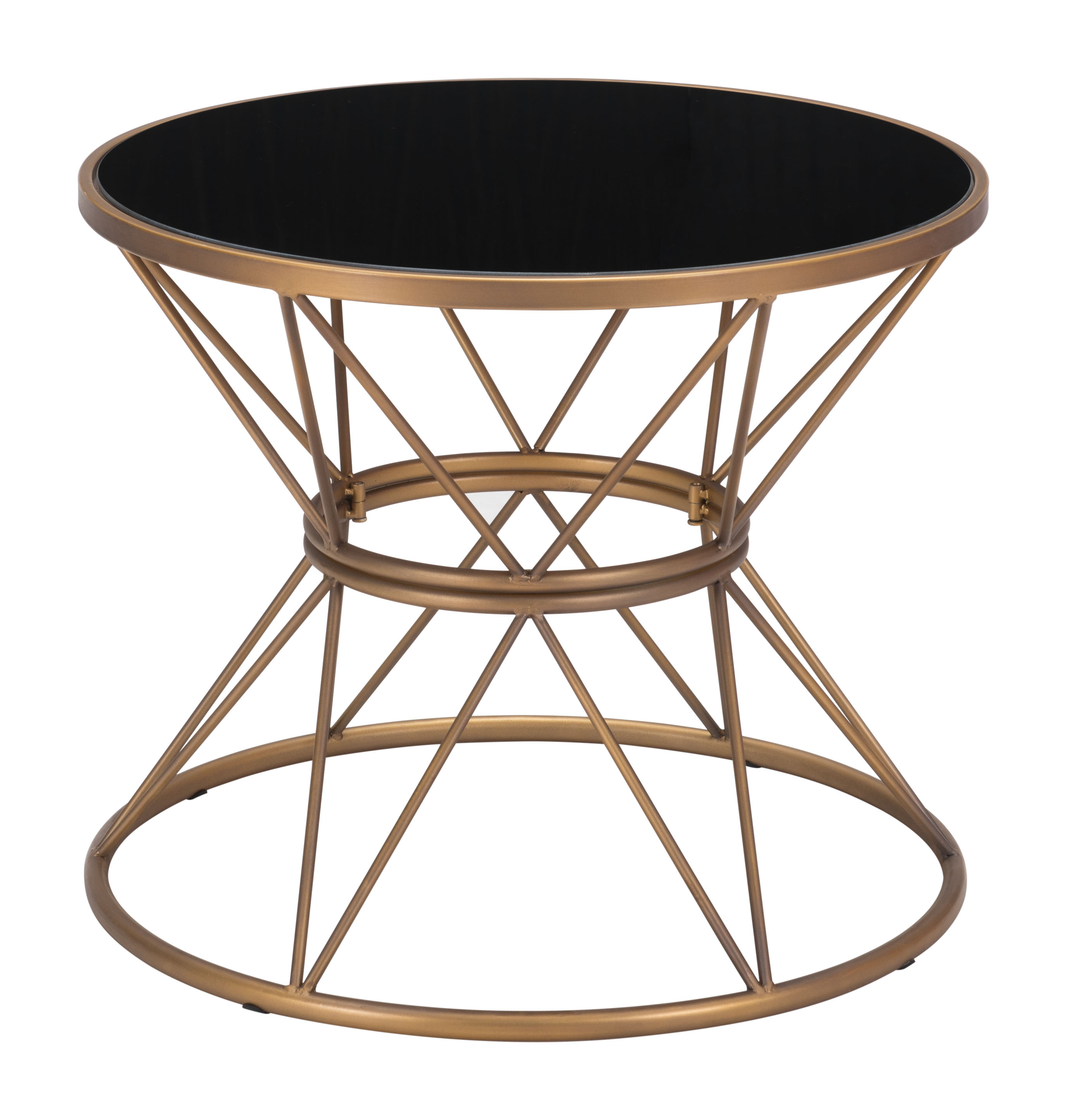 Zuo Samuel Samuel Side Table Black & Gold Value City Furniture Occ