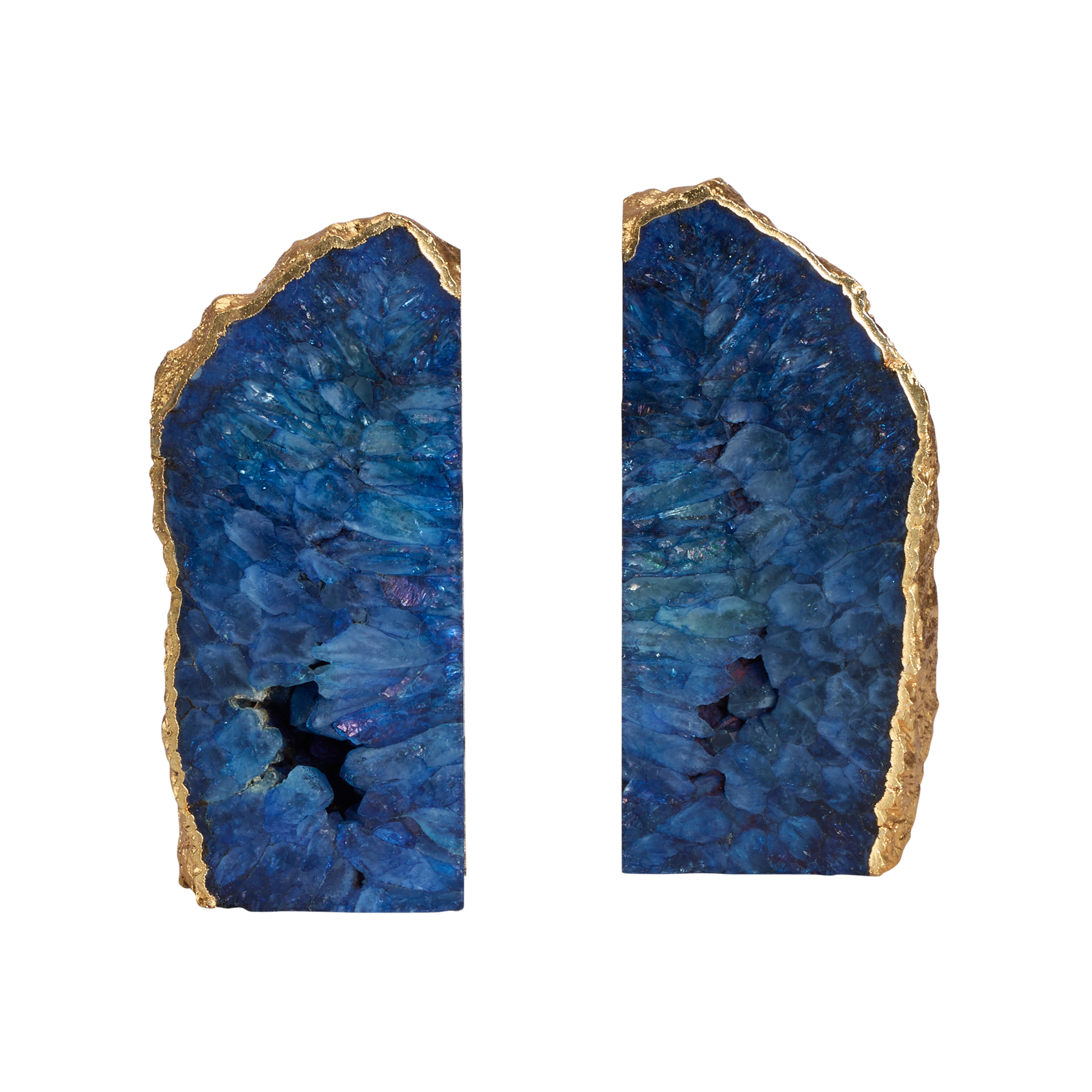 Blue Agate Bookend (Pr)