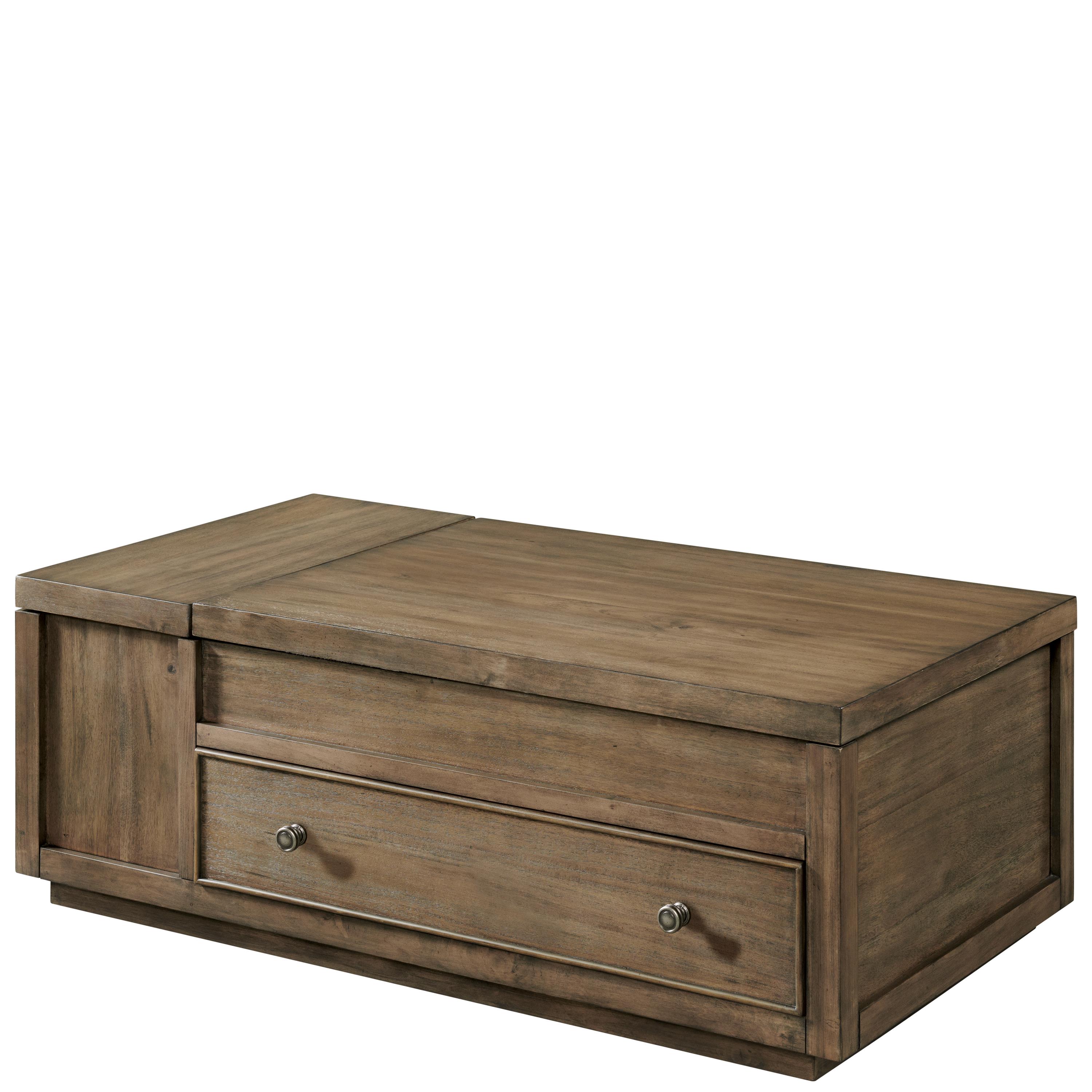 Riverside Furniture Denali Modern Rustic LiftTop Coffee Table in