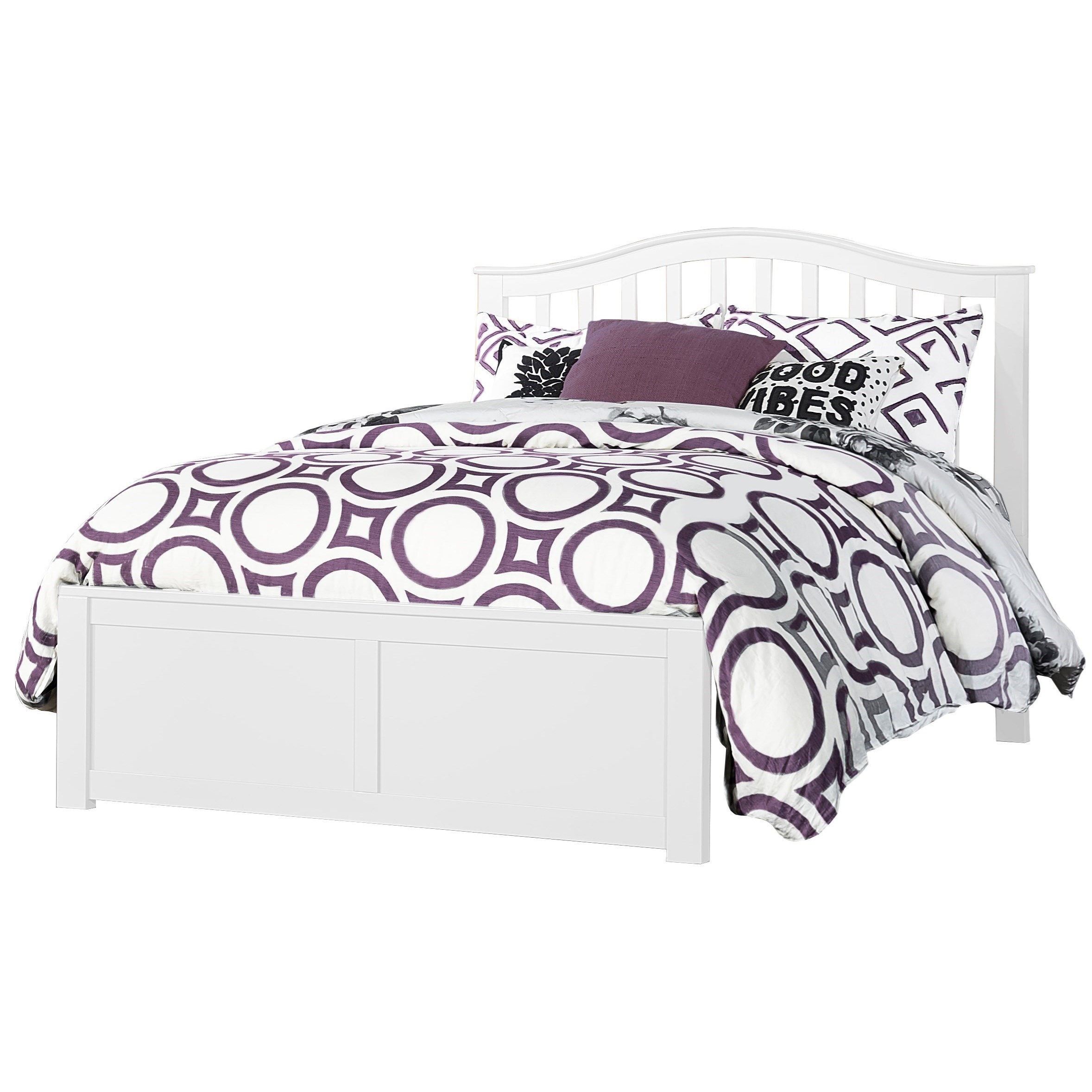 NE Kids Schoolhouse 4.0 2184AFB Full Arch Spindle Platform Bed