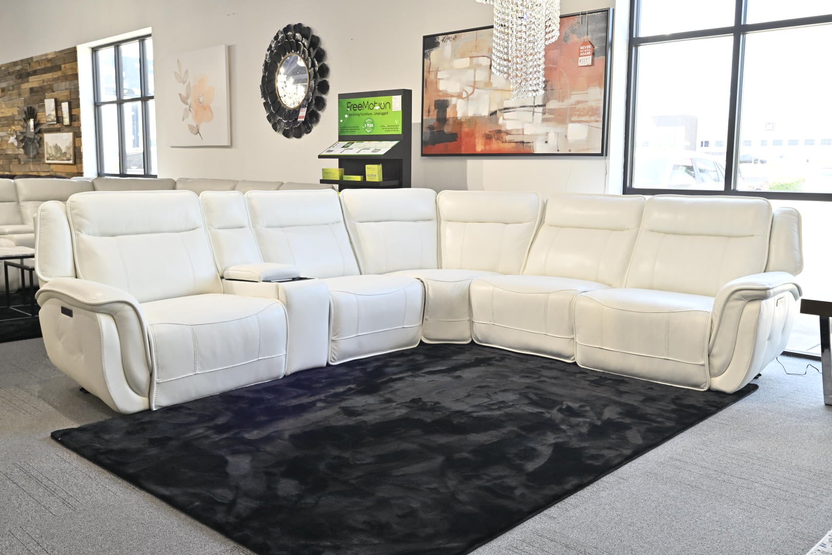 Manwah Ghost 20189 GHOST WHITE 6PC SECTIONAL | Galleria Furniture