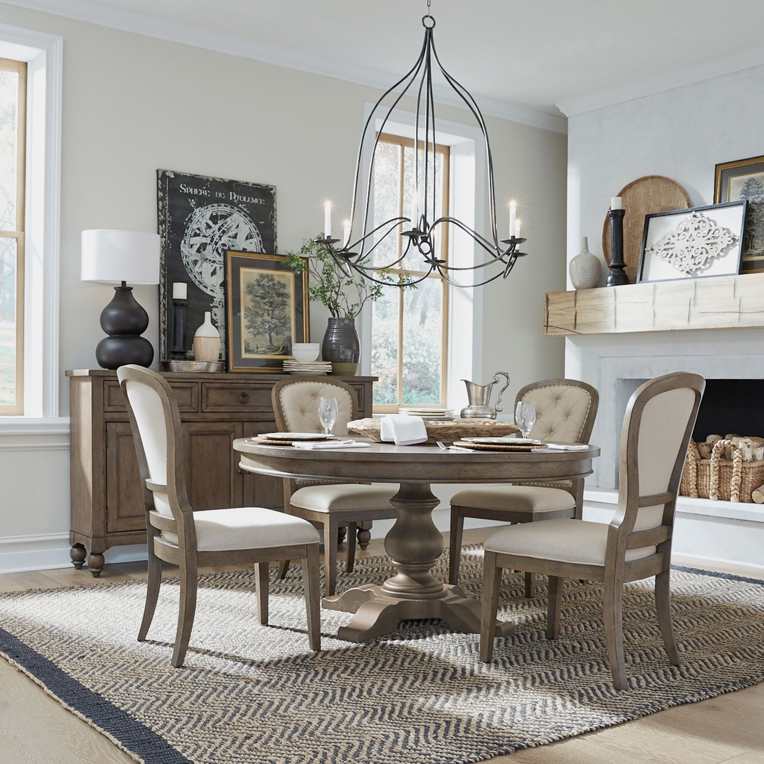 5-Piece Pedestal Dining Set