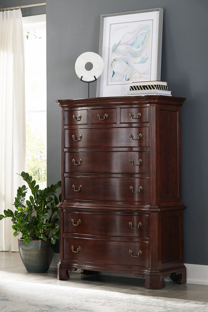 American Drew Cherry Grove 45th 8 Drawer Dresser Chest Stoney Creek