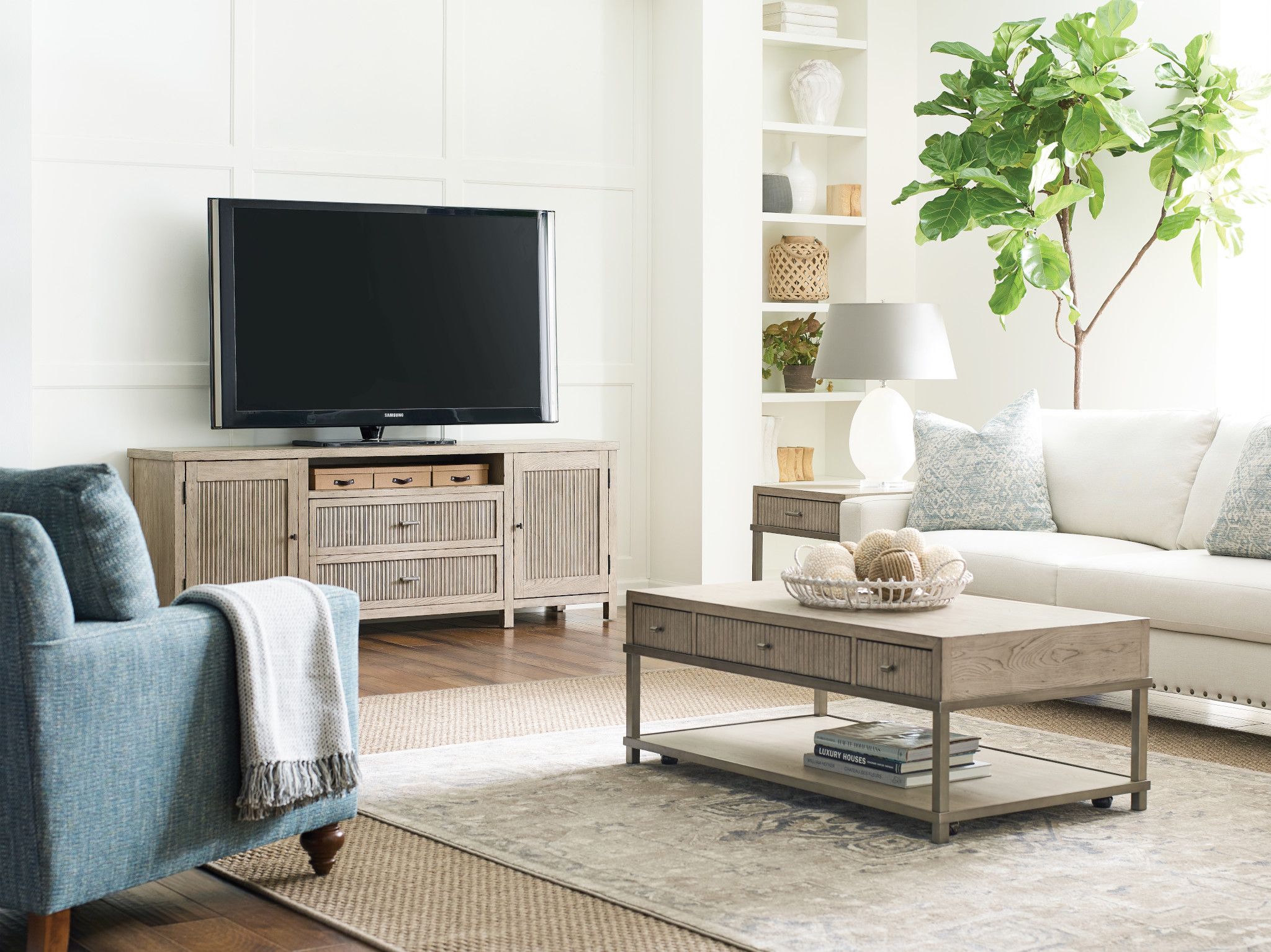 American Drew West Fork Bailey Farmhouse Coffee Table with SoftClose