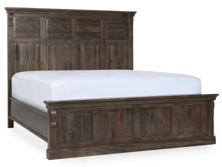Wood Queen Bed Cocoa Brown