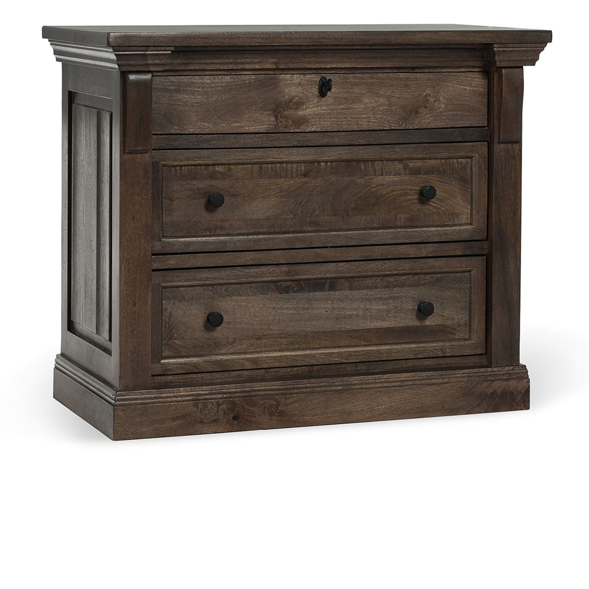 Wood 3Dwr Nightstand Cocoa Brown