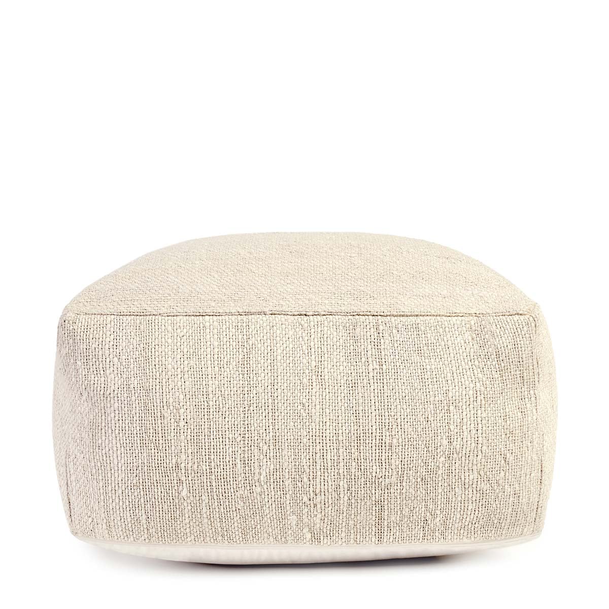Halter Ivory Pouf 24X24x12