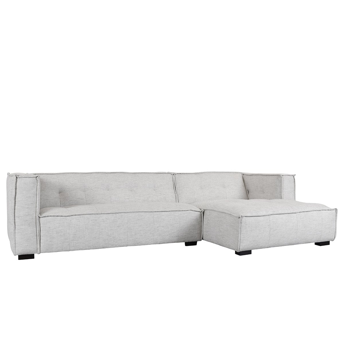 2Pc Sectional W/Raf Chaise Beige