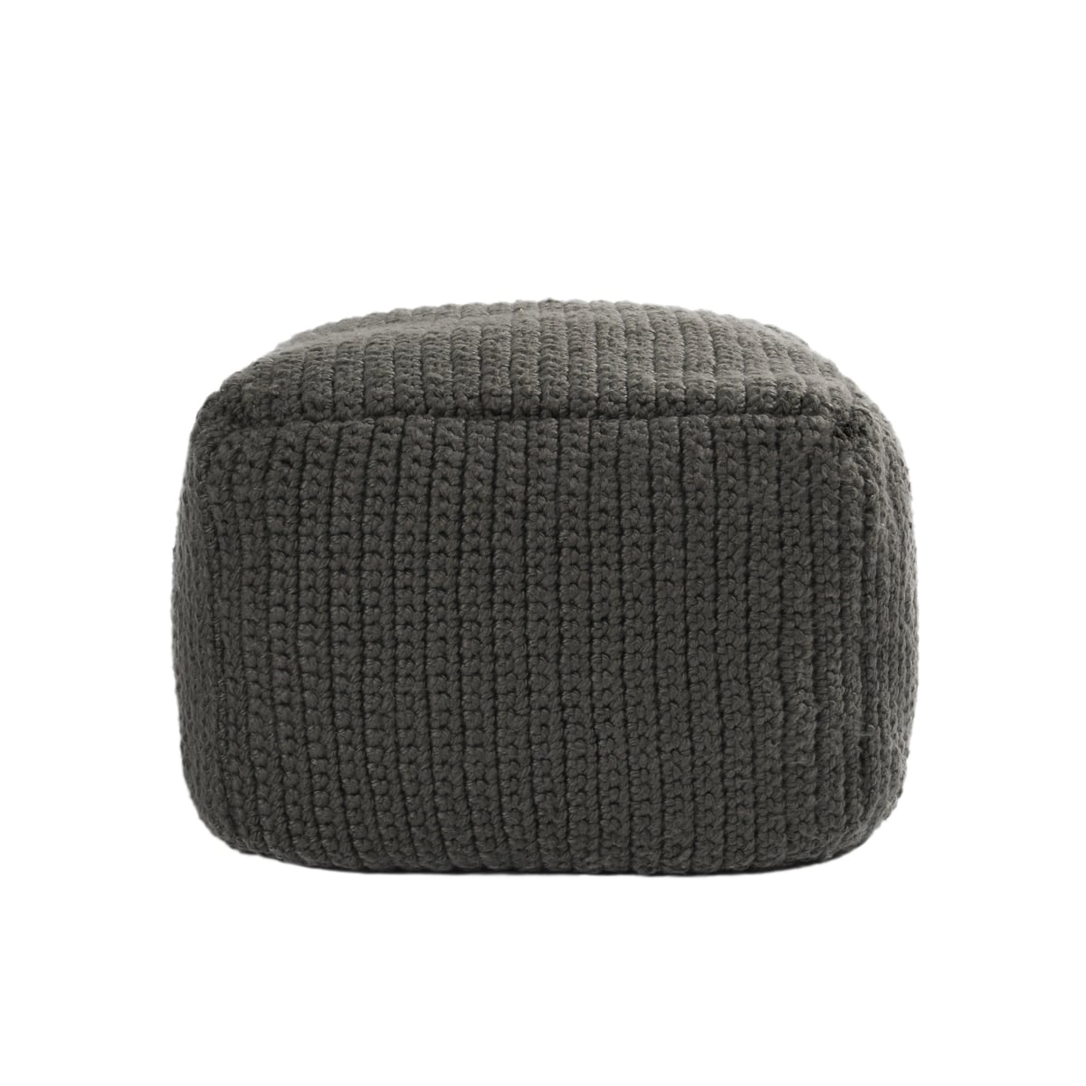 Performance Dark Gray Pouf 18X18x14