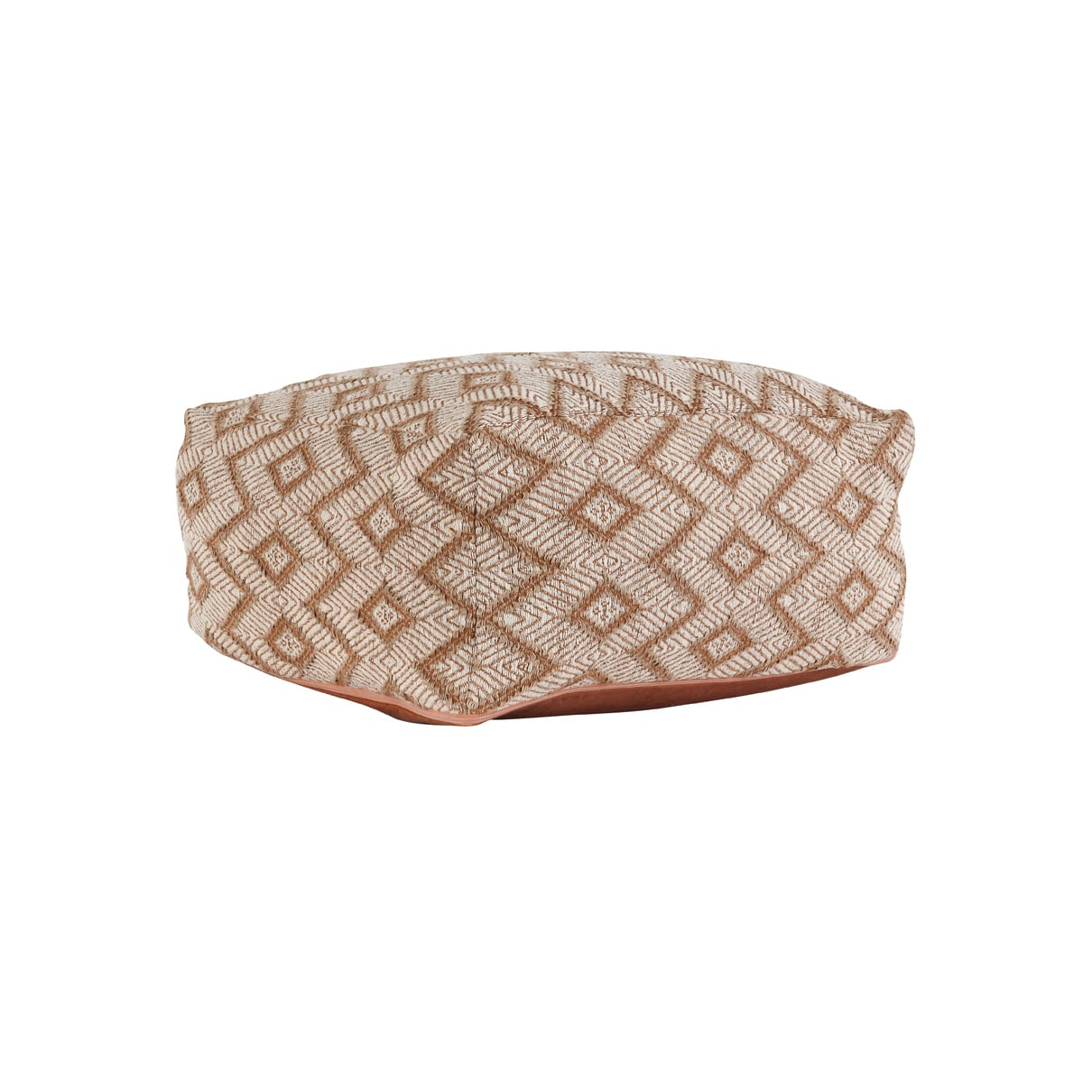 Volt Terra Cotta/Ivory Pouf 24X24x12